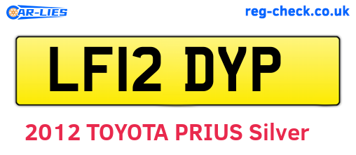 LF12DYP are the vehicle registration plates.