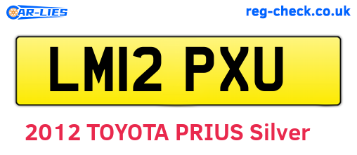LM12PXU are the vehicle registration plates.