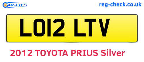LO12LTV are the vehicle registration plates.