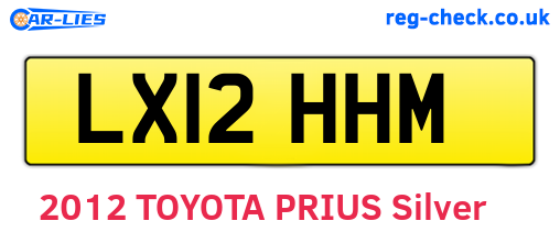 LX12HHM are the vehicle registration plates.