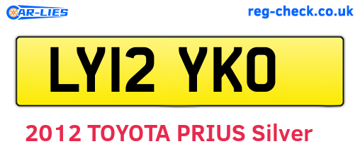 LY12YKO are the vehicle registration plates.