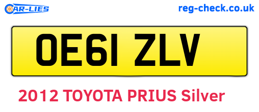 OE61ZLV are the vehicle registration plates.