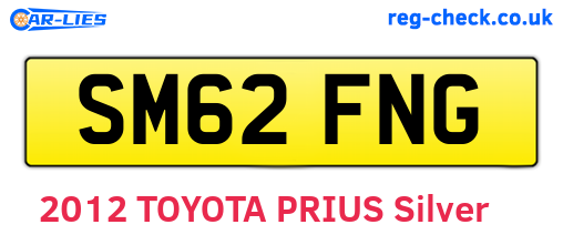 SM62FNG are the vehicle registration plates.
