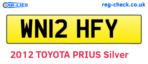 WN12HFY are the vehicle registration plates.