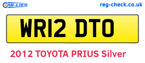 WR12DTO are the vehicle registration plates.