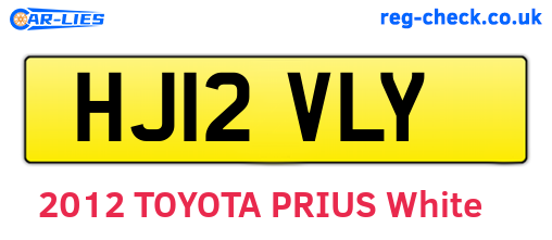 HJ12VLY are the vehicle registration plates.