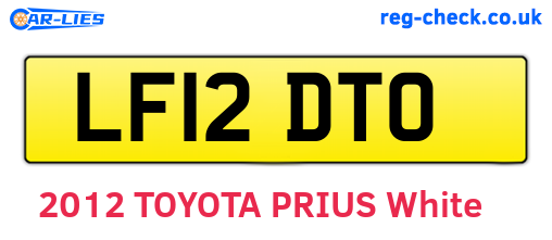 LF12DTO are the vehicle registration plates.