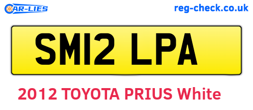 SM12LPA are the vehicle registration plates.