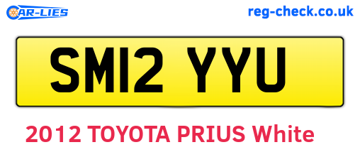 SM12YYU are the vehicle registration plates.