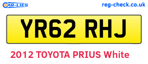 YR62RHJ are the vehicle registration plates.