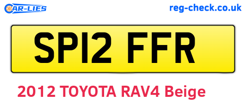 SP12FFR are the vehicle registration plates.