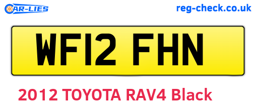 WF12FHN are the vehicle registration plates.