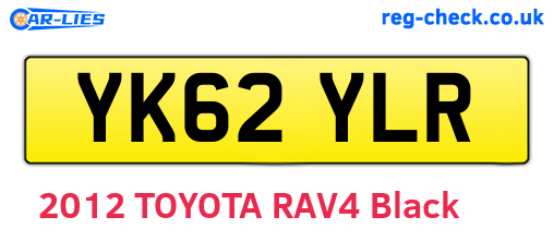 YK62YLR are the vehicle registration plates.