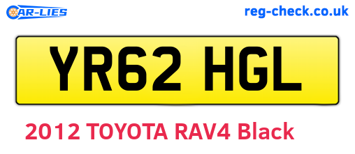 YR62HGL are the vehicle registration plates.