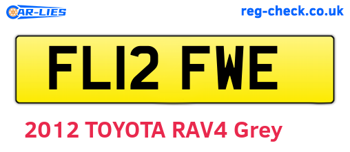 FL12FWE are the vehicle registration plates.