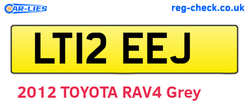 LT12EEJ are the vehicle registration plates.