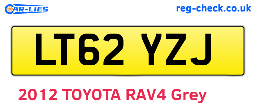 LT62YZJ are the vehicle registration plates.