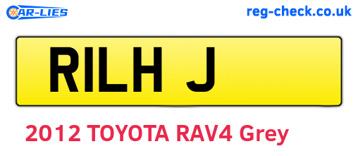 R1LHJ are the vehicle registration plates.