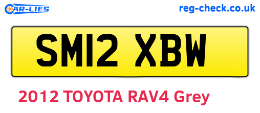 SM12XBW are the vehicle registration plates.