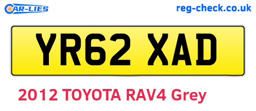YR62XAD are the vehicle registration plates.