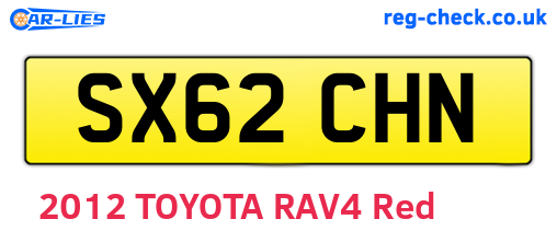 SX62CHN are the vehicle registration plates.