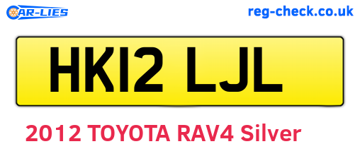 HK12LJL are the vehicle registration plates.