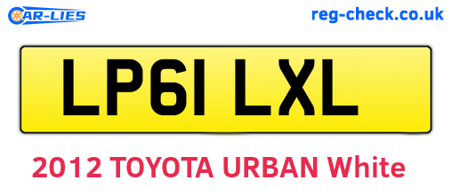 LP61LXL are the vehicle registration plates.
