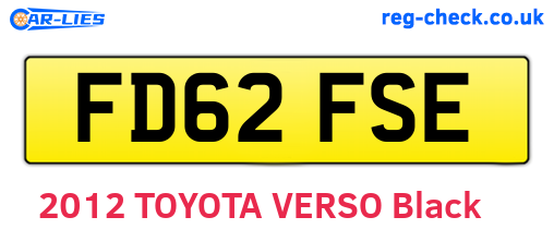 FD62FSE are the vehicle registration plates.