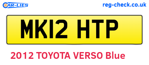 MK12HTP are the vehicle registration plates.