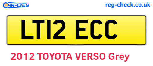 LT12ECC are the vehicle registration plates.