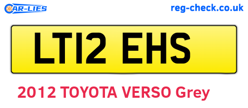 LT12EHS are the vehicle registration plates.