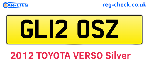 GL12OSZ are the vehicle registration plates.