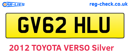 GV62HLU are the vehicle registration plates.