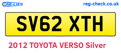 SV62XTH are the vehicle registration plates.