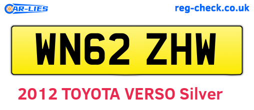 WN62ZHW are the vehicle registration plates.