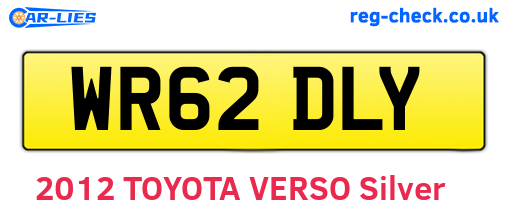 WR62DLY are the vehicle registration plates.