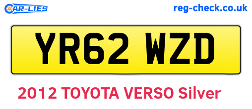 YR62WZD are the vehicle registration plates.