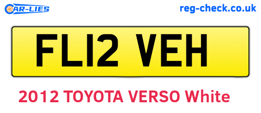 FL12VEH are the vehicle registration plates.