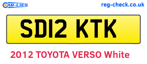 SD12KTK are the vehicle registration plates.
