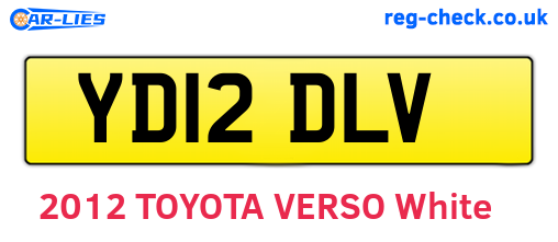 YD12DLV are the vehicle registration plates.