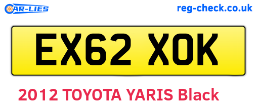 EX62XOK are the vehicle registration plates.