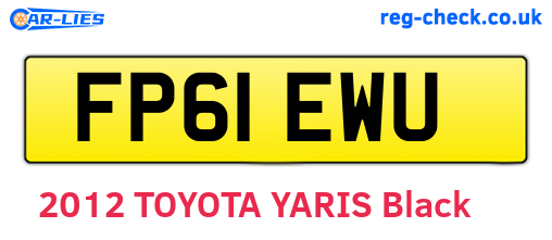 FP61EWU are the vehicle registration plates.
