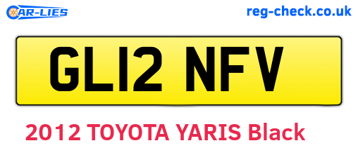 GL12NFV are the vehicle registration plates.