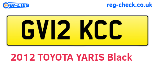 GV12KCC are the vehicle registration plates.