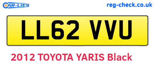 LL62VVU are the vehicle registration plates.