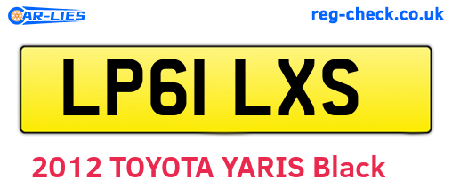 LP61LXS are the vehicle registration plates.