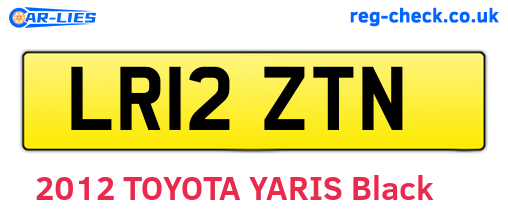 LR12ZTN are the vehicle registration plates.