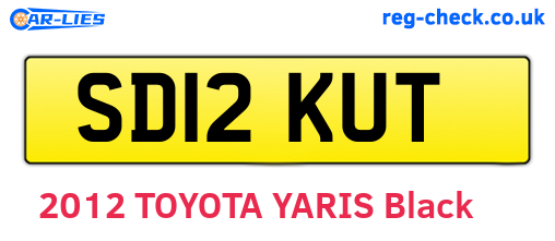 SD12KUT are the vehicle registration plates.