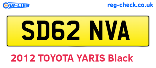 SD62NVA are the vehicle registration plates.