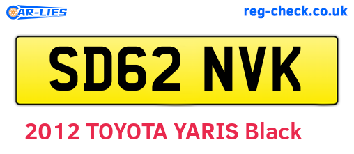 SD62NVK are the vehicle registration plates.